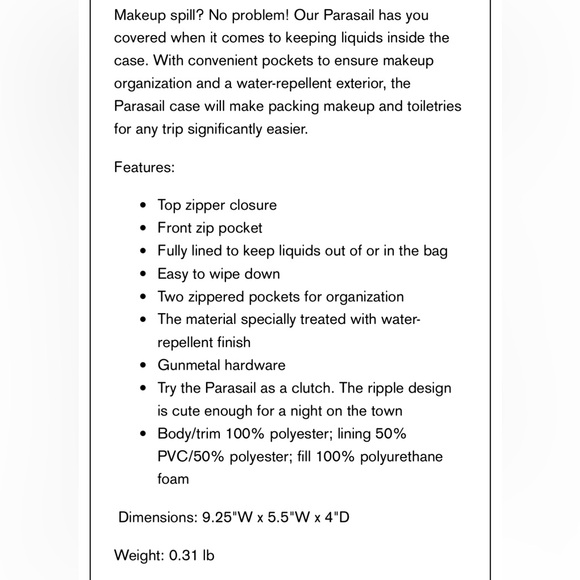 lug Parasail cosmetic case in Buffalo Check Red - Picture 7 of 7